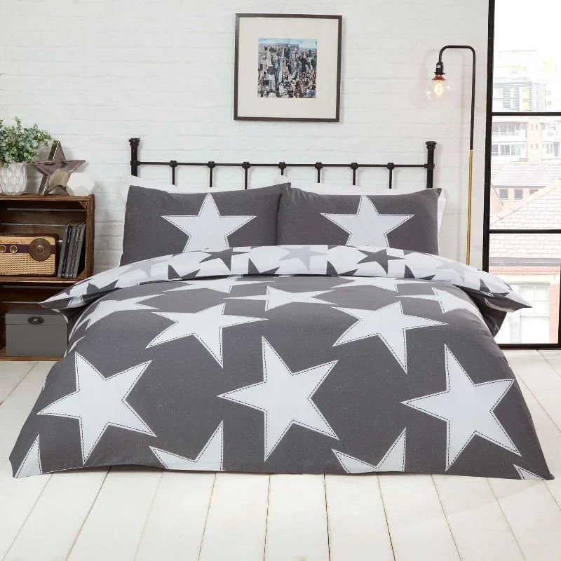 All Stars Duvet Cover Set Grey