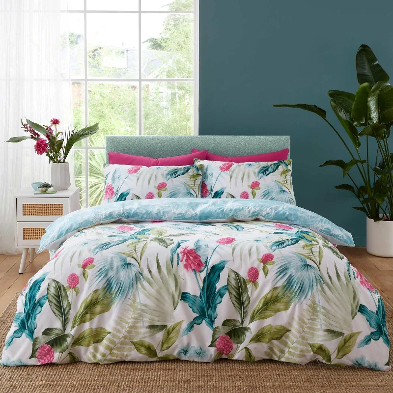 Aruba Tropical Floral Duvet Cover Set