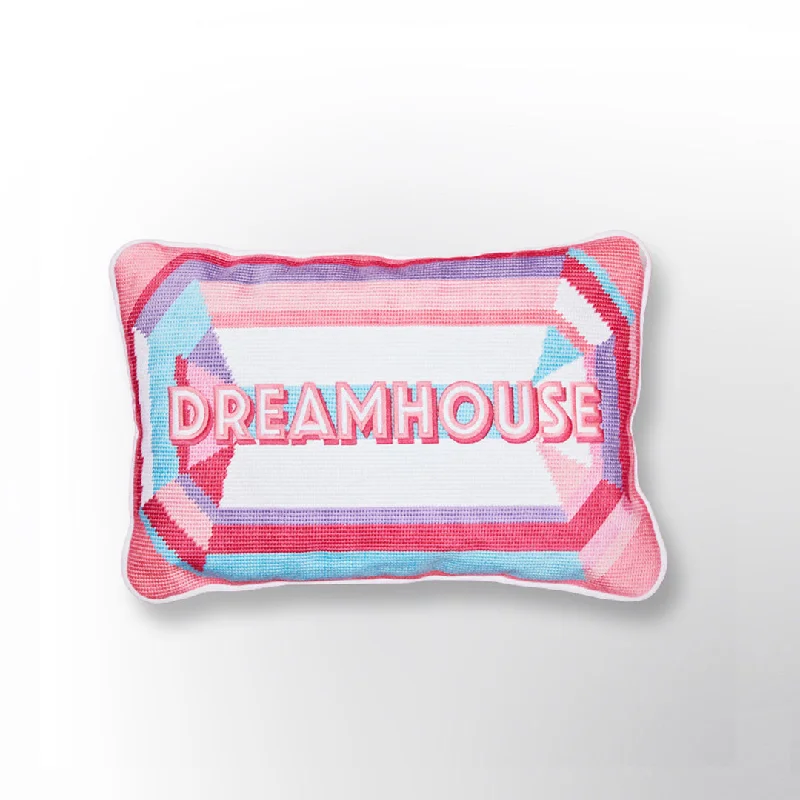 LIMITED EDITION The Dreamhouse Needlepoint Gem Pillow