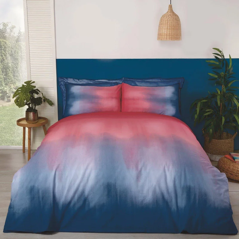 Ombre Duvet Cover Set Red