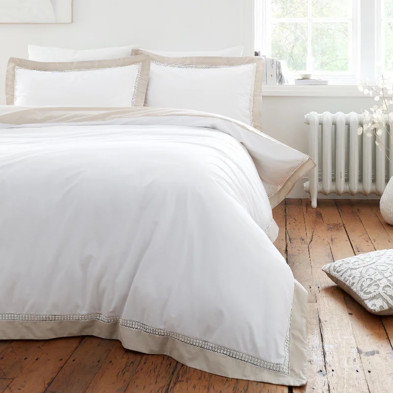 Oxford Lace Duvet Cover Set