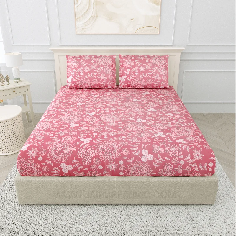 Peachy Wonder King Size Bedsheet