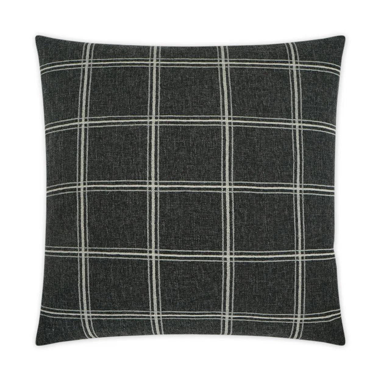 Raymond Onyx Black Throw Pillow With Insert