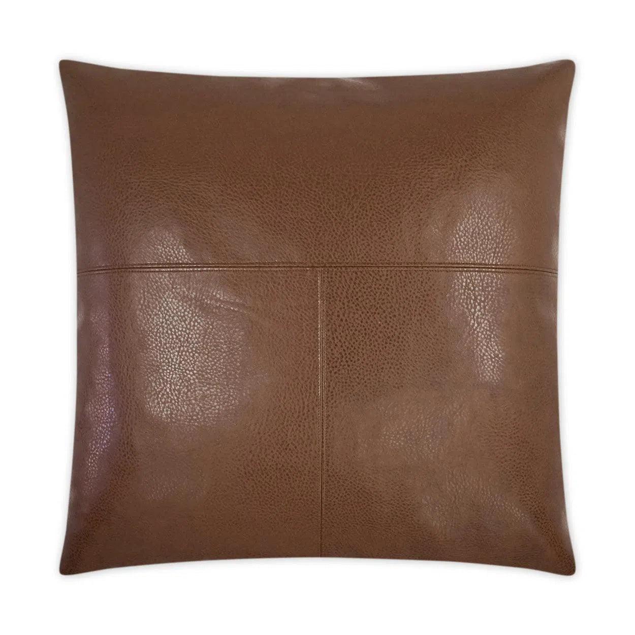 Rodeo Saddle Brown Throw Pillow With Insert