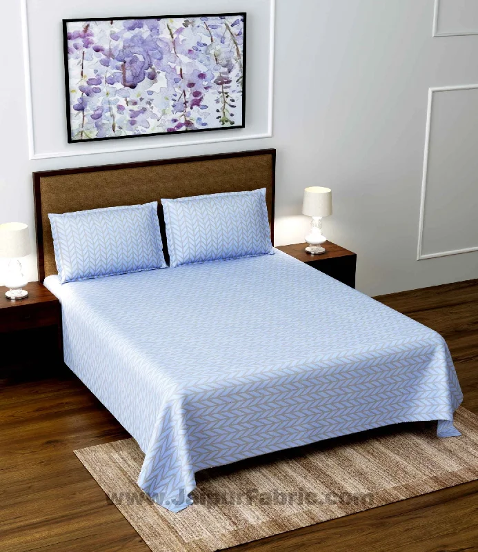 Sky Blue Super Soft Double Bedsheet