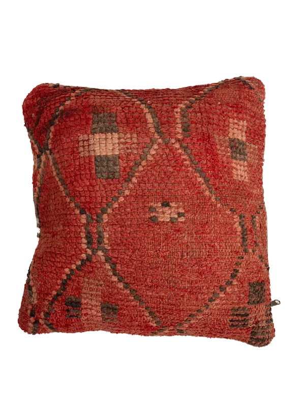 Vintage Rhamna Pillow - Fiery Red