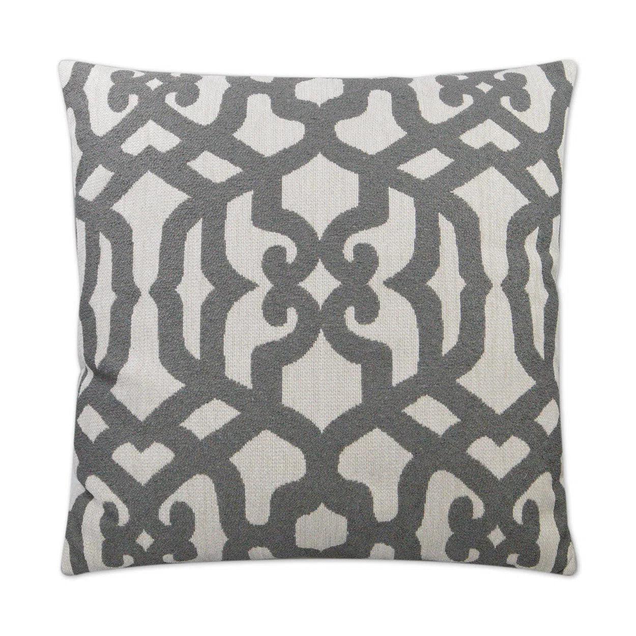 Allure Grey Grey Throw Pillow With Insert