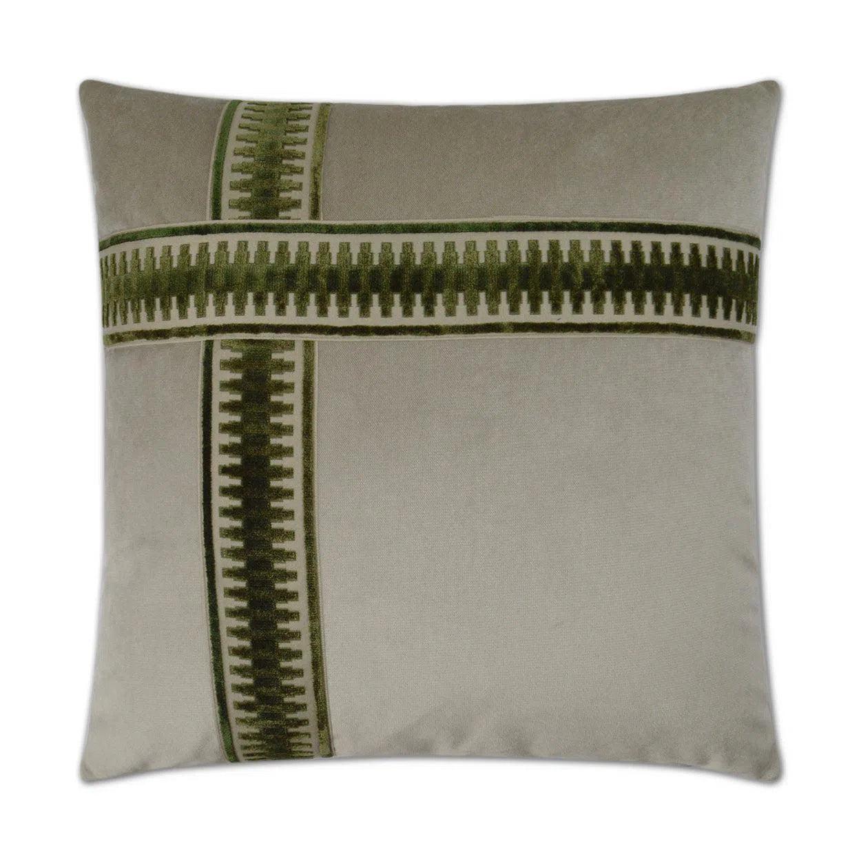 Antibes II Emerald Green Throw Pillow With Insert