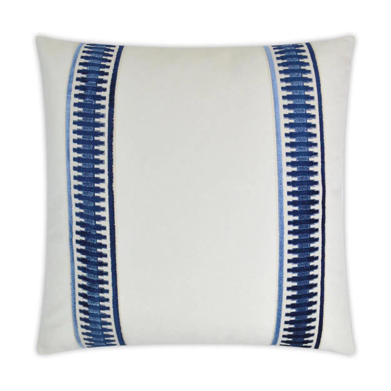 Antibes Blue Throw Pillow With Insert