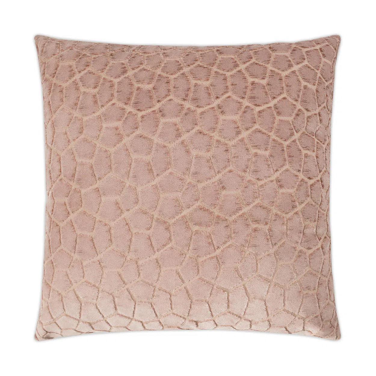 Flintstone Blush Light Pink Throw Pillow With Insert