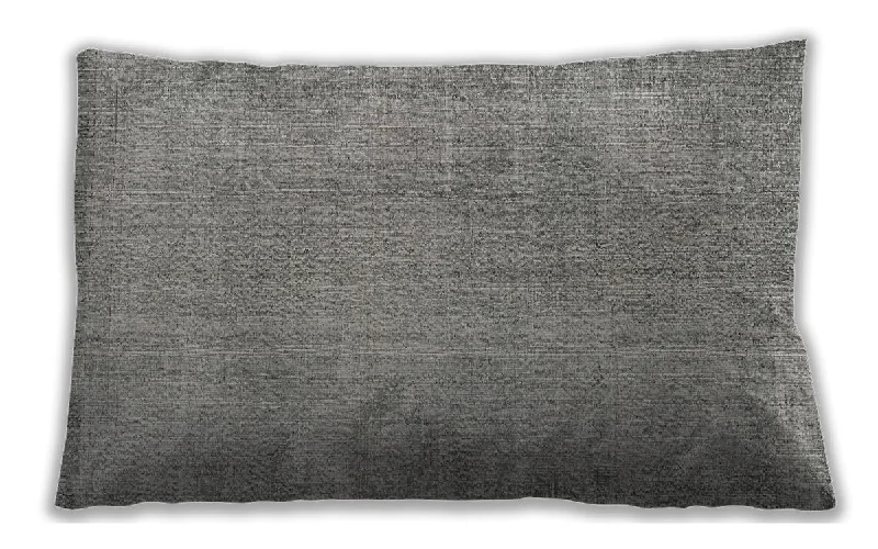 Traditional Classic Indoor Outdoor Rectangular Gray Lumbar Throw Pillow, 13 inch by 19 inch, lbtr3419