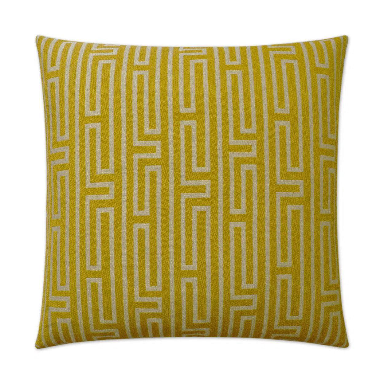 Pandora Mustard Yellow Throw Pillow With Insert