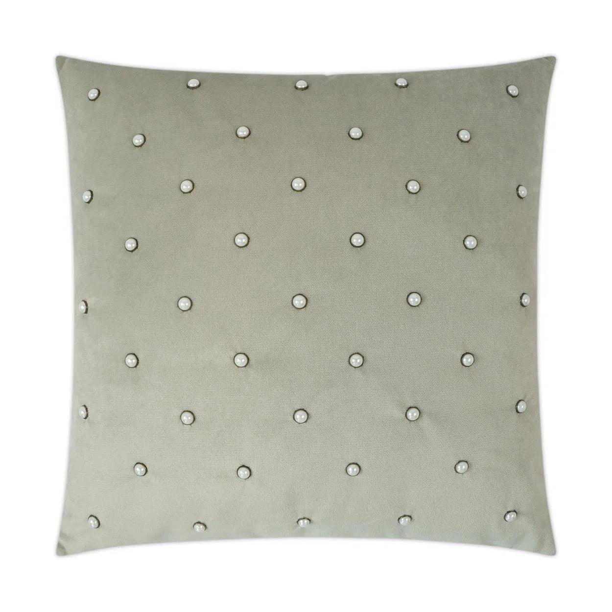 Pearlesque Whisper Brown Throw Pillow With Insert