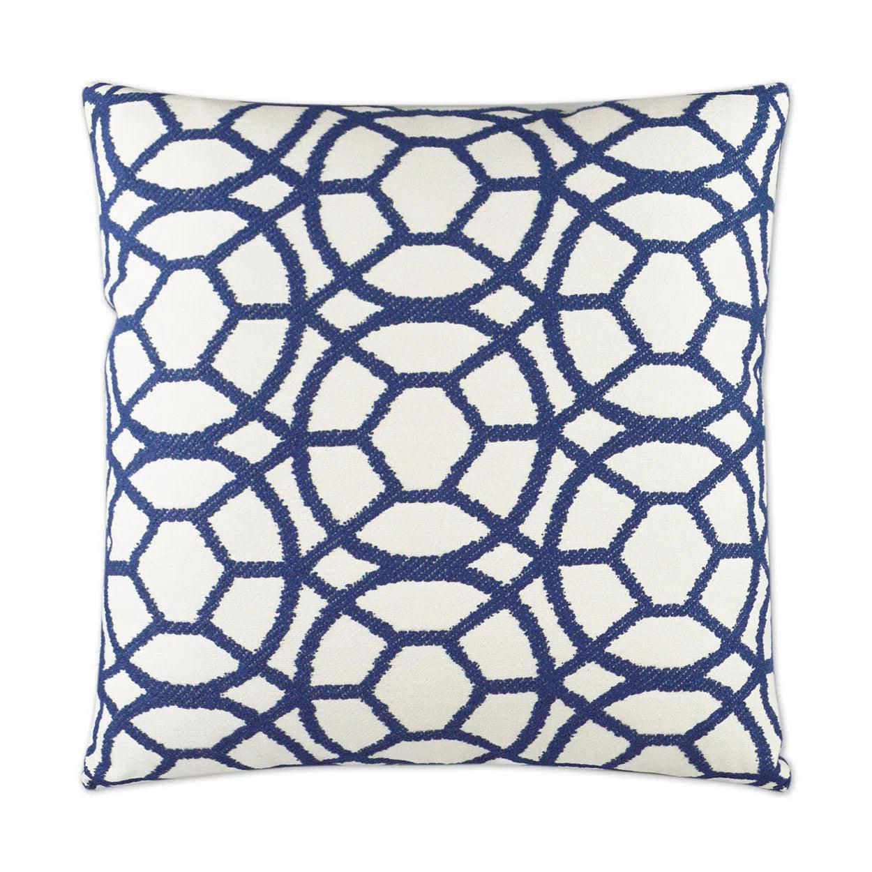 Suave Blue Blue Throw Pillow With Insert