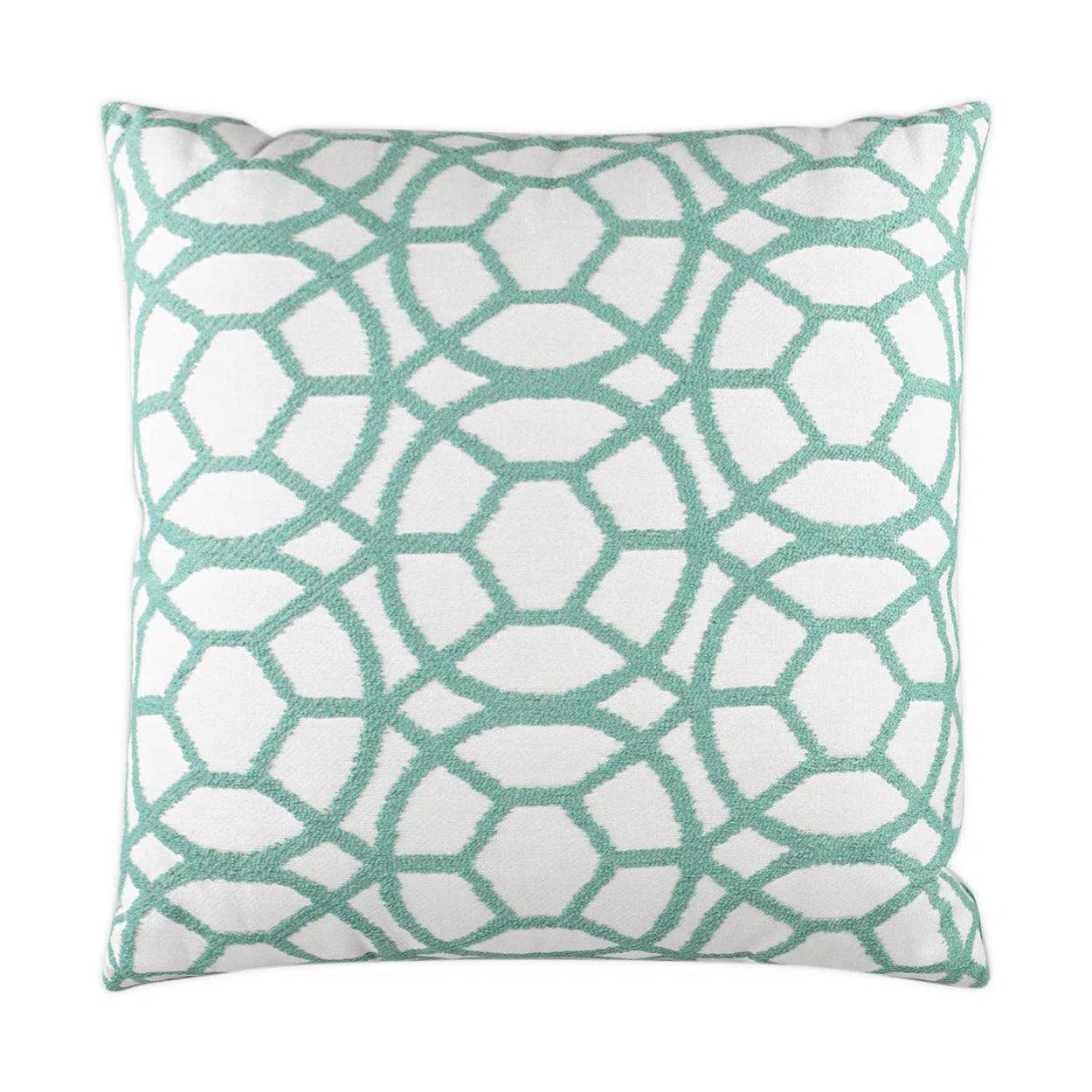 Suave Lagoon Green Throw Pillow With Insert