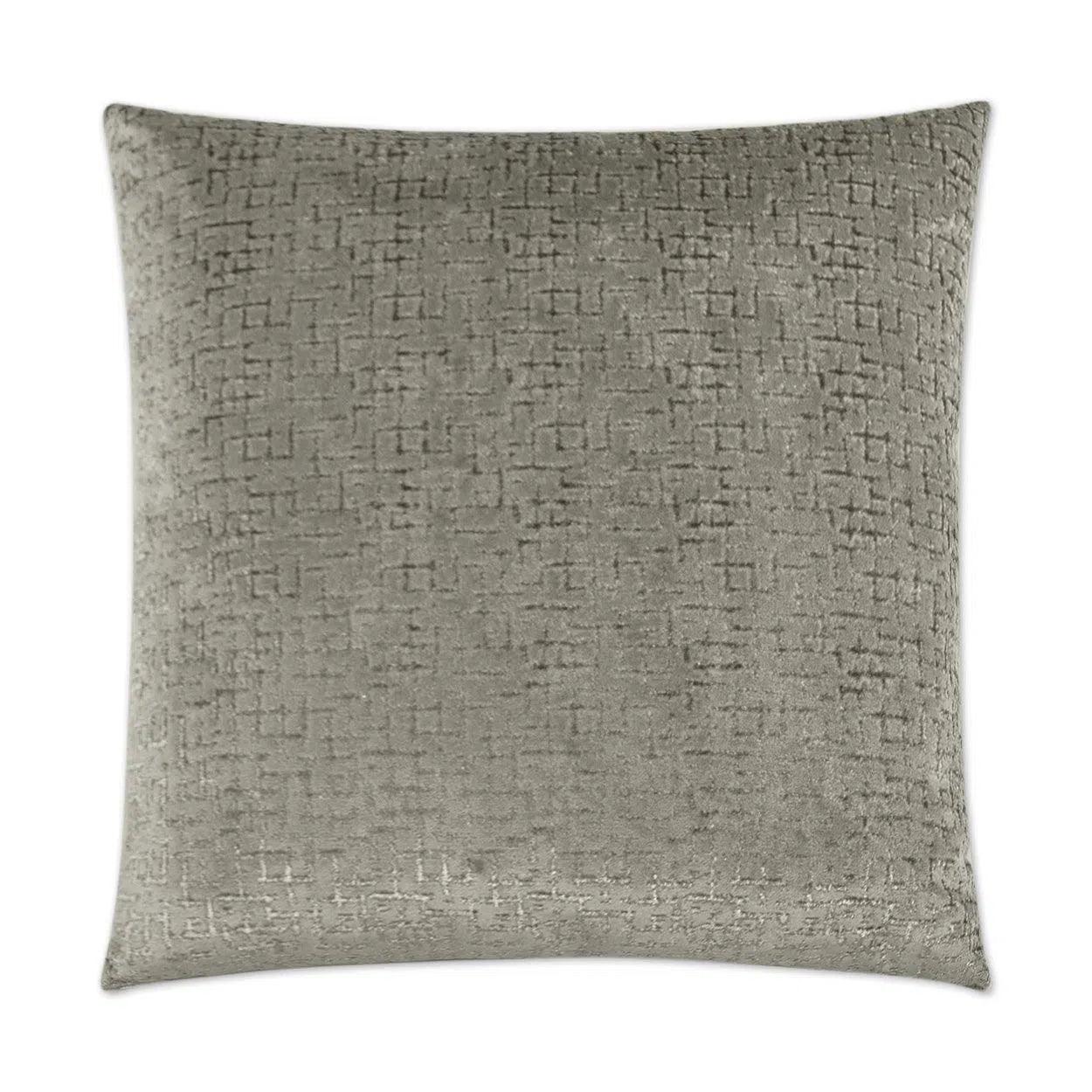 Tetris Charcoal Grey Throw Pillow With Insert